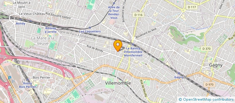 localisation de l'entreprise MONSIEUR AYMERIC CHMIELINSKI  VILLEMOMBLE