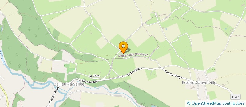 localisation de l'entreprise MONSIEUR AYMERIC COGNIN  MORAINVILLE-JOUVEAUX