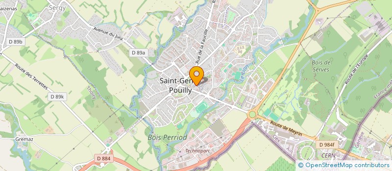 localisation de l'entreprise MONSIEUR AYMERIC CONVERSET à SAINT-GENIS-POUILLY