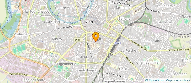 localisation de l'entreprise MONSIEUR AYMERIC COURBIER à NIORT