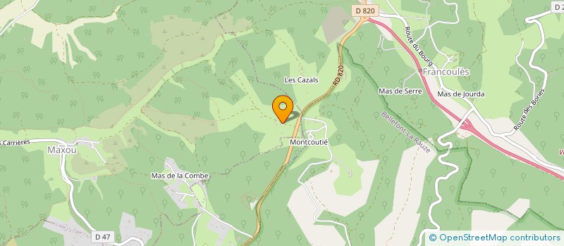 localisation de l'entreprise MONSIEUR AYMERIC DAJEAN  MAXOU