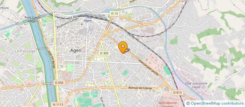 localisation de l'entreprise MONSIEUR AYMERIC DAUX  AGEN