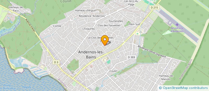 localisation de l'entreprise MONSIEUR AYMERIC DELBERT  ANDERNOS-LES-BAINS