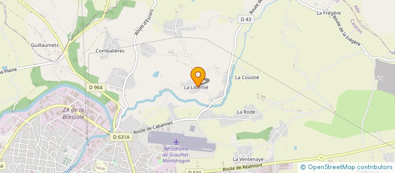 localisation de l'entreprise MONSIEUR AYMERIC DELBREIL à GRAULHET