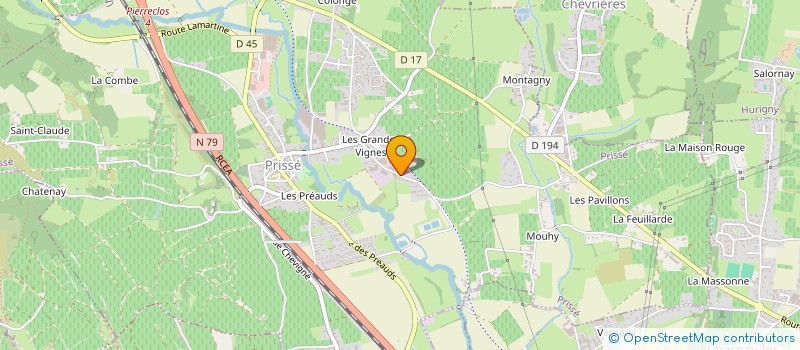 localisation de l'entreprise MONSIEUR AYMERIC DEMAGNY  PRISSE