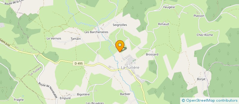 localisation de l'entreprise MONSIEUR AYMERIC DEPPE  LA TUILIERE