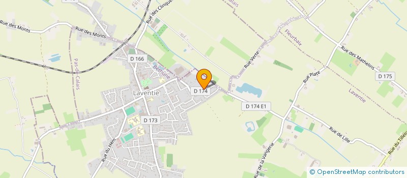 localisation de l'entreprise MONSIEUR AYMERIC DHEYGERS  LAVENTIE