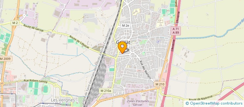 localisation de l'entreprise MONSIEUR AYMERIC DIDIER  GERZAT