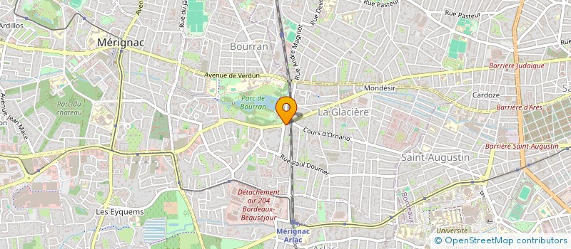 localisation de l'entreprise MONSIEUR AYMERIC DIEU  MERIGNAC