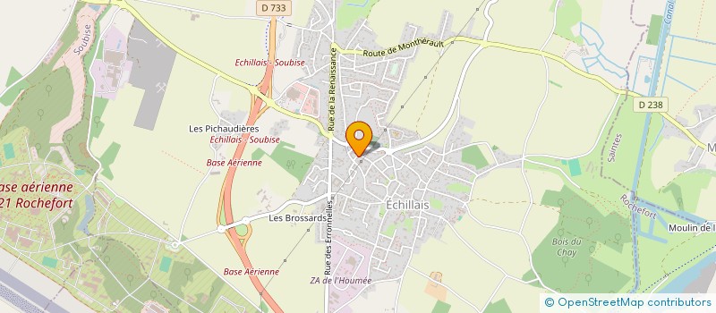 localisation de l'entreprise MONSIEUR AYMERIC DOMINIQUE  ECHILLAIS