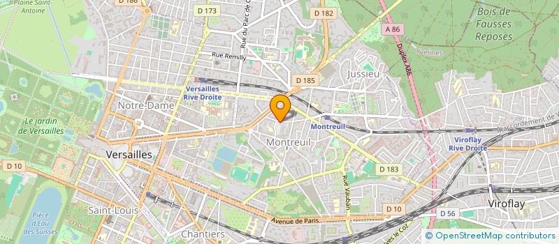 localisation de l'entreprise MONSIEUR AYMERIC DU TEILHET DE LAMOTHE à VERSAILLES