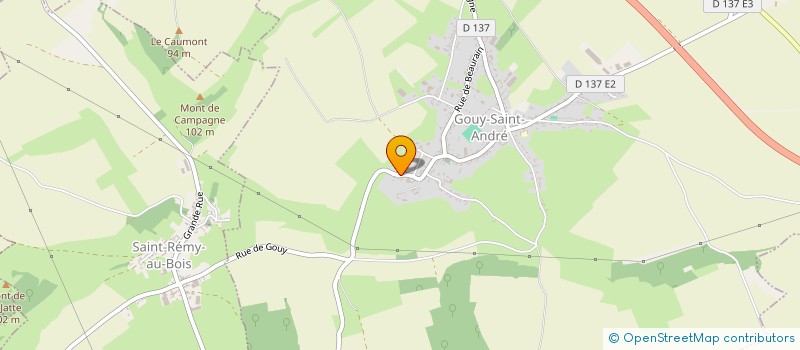 localisation de l'entreprise MONSIEUR AYMERIC DUQUENOY  GOUY-SAINT-ANDRE