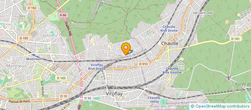 localisation de l'entreprise MONSIEUR AYMERIC FERRATON  VIROFLAY