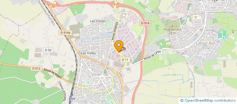 localisation de l'entreprise MONSIEUR AYMERIC FERRER  ELNE