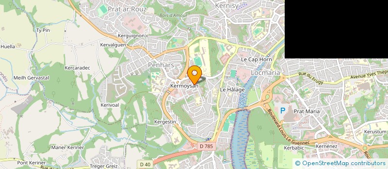 localisation de l'entreprise MONSIEUR AYMERIC FONTAINE à QUIMPER