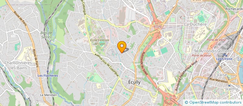 localisation de l'entreprise MONSIEUR AYMERIC FOURCADE à ECULLY