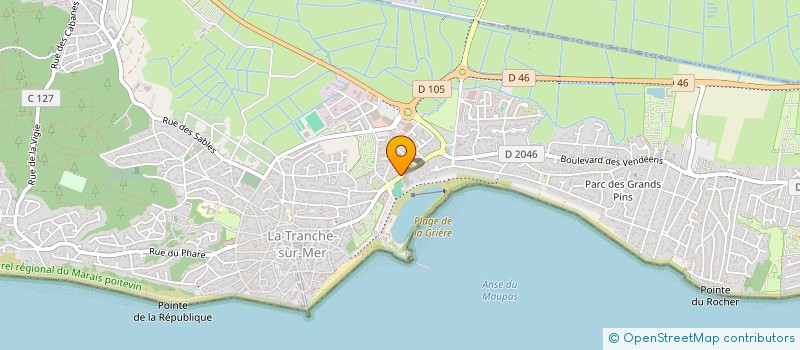 localisation de l'entreprise MONSIEUR AYMERIC GAUDIN à LA TRANCHE-SUR-MER