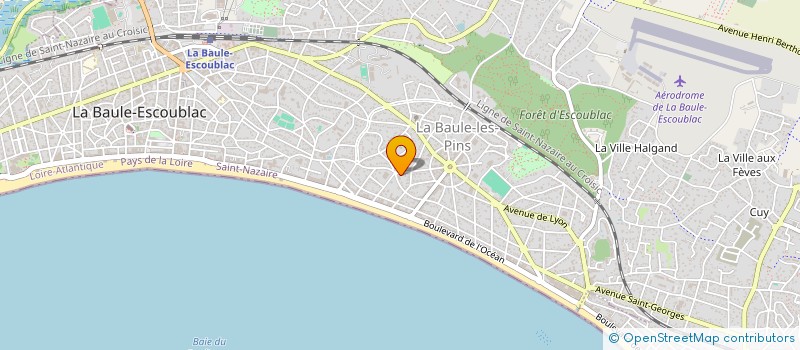 localisation de l'entreprise MONSIEUR AYMERIC GELINEAU à LA BAULE-ESCOUBLAC