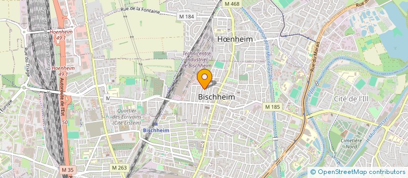 localisation de l'entreprise MONSIEUR AYMERIC GINTZ  BISCHHEIM