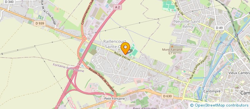 localisation de l'entreprise MONSIEUR AYMERIC GLACET  RAILLENCOURT-SAINTE-OLLE