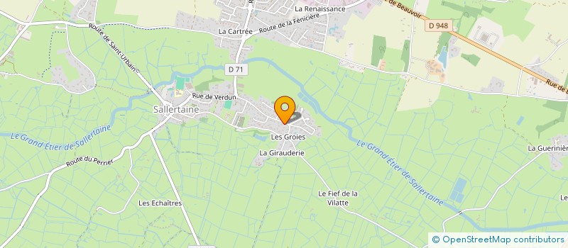 localisation de l'entreprise MONSIEUR AYMERIC GUIGNARD à SALLERTAINE