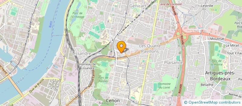 localisation de l'entreprise MONSIEUR AYMERIC HALM  LORMONT