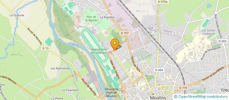 localisation de l'entreprise MONSIEUR AYMERIC HERNOT  MOULINS