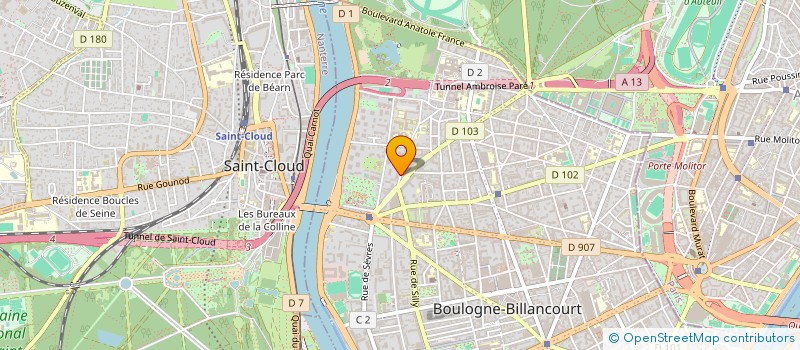 localisation de l'entreprise MONSIEUR AYMERIC HONORE à BOULOGNE-BILLANCOURT