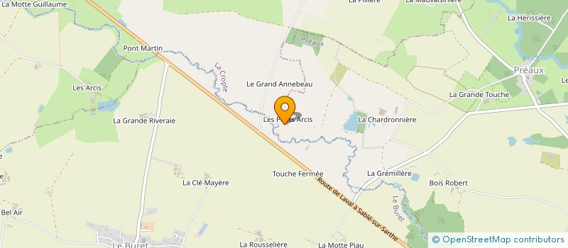 localisation de l'entreprise MONSIEUR AYMERIC HOUDU à PREAUX