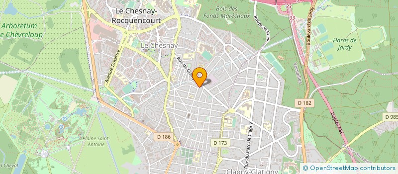 localisation de l'entreprise MONSIEUR AYMERIC HUMANN  LE CHESNAY-ROCQUENCOURT