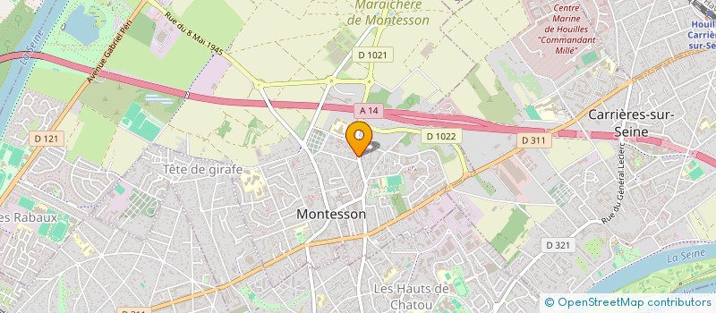 localisation de l'entreprise MONSIEUR AYMERIC INACIO  MONTESSON