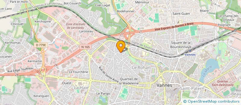 localisation de l'entreprise MONSIEUR AYMERIC JAFFREDO à VANNES