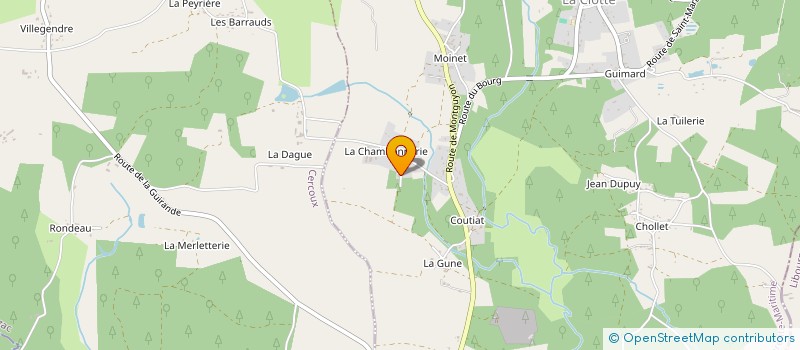 localisation de l'entreprise MONSIEUR AYMERIC JEAN-BAPTISTE  LA CLOTTE