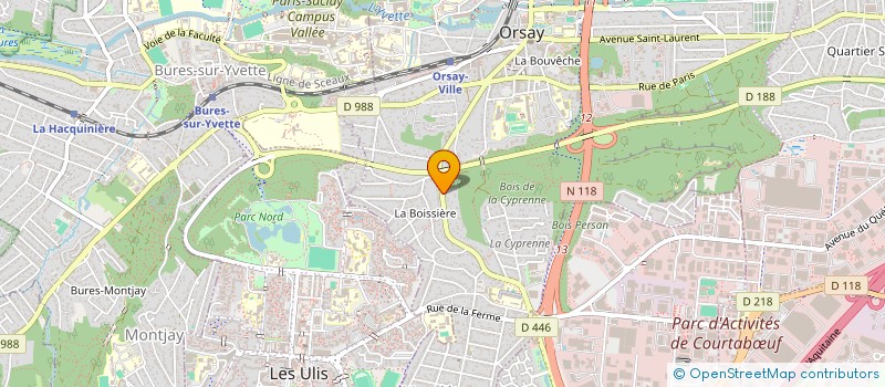 localisation de l'entreprise MONSIEUR AYMERIC JEANSON à ORSAY