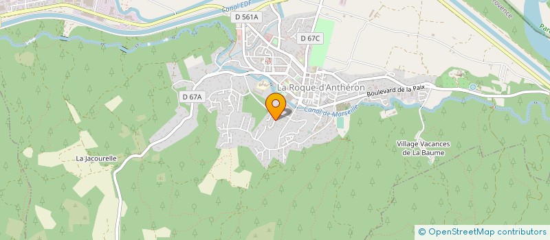 localisation de l'entreprise MONSIEUR AYMERIC JOHNSON  LA ROQUE-D'ANTHERON