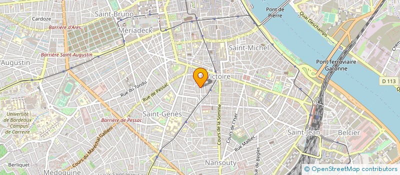 localisation de l'entreprise MONSIEUR AYMERIC JOUBERT DU CELLIER  BORDEAUX