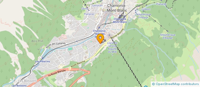 localisation de l'entreprise MONSIEUR AYMERIC KOENIG  CHAMONIX-MONT-BLANC