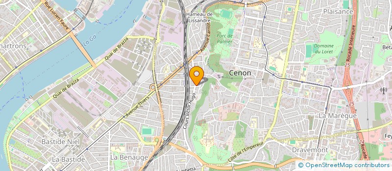 localisation de l'entreprise MONSIEUR AYMERIC LABARBE  CENON