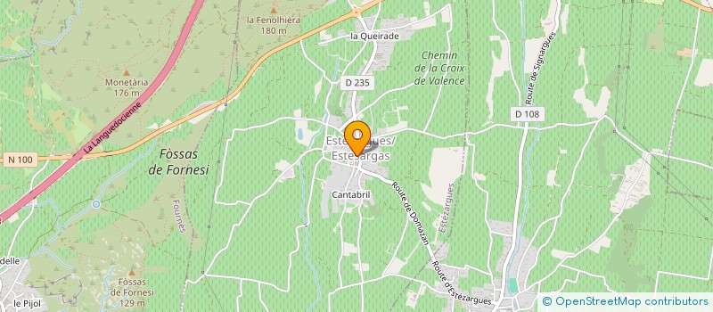 localisation de l'entreprise MONSIEUR AYMERIC LAFONTAINE  ESTEZARGUES