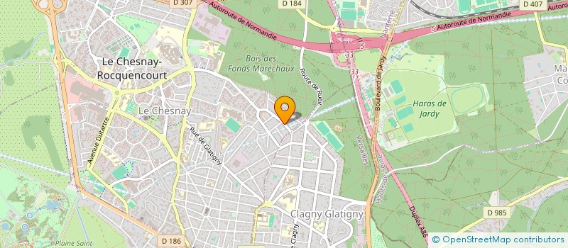 localisation de l'entreprise MONSIEUR AYMERIC LALO  LE CHESNAY-ROCQUENCOURT