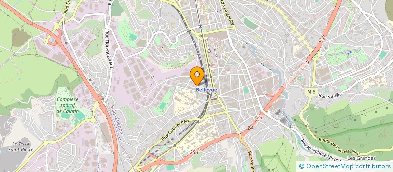 localisation de l'entreprise MONSIEUR AYMERIC LAPOSSE  SAINT-ETIENNE