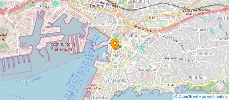 localisation de l'entreprise MONSIEUR AYMERIC LAURENCEAU  TOULON