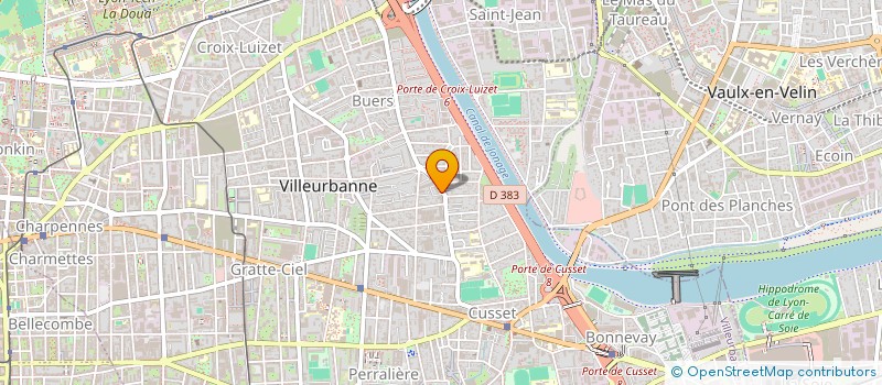 localisation de l'entreprise MONSIEUR AYMERIC LEFEVRE  VILLEURBANNE