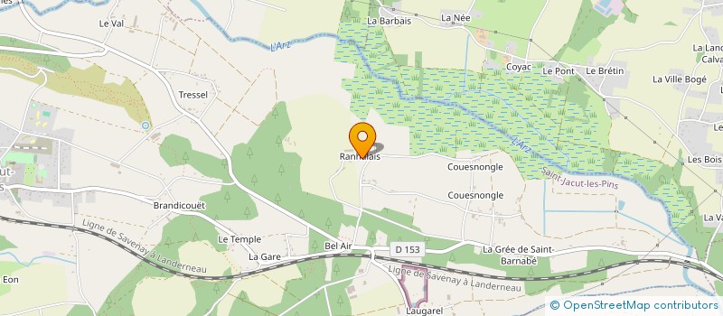 localisation de l'entreprise MONSIEUR AYMERIC LELIEVRE  ERDRE-EN-ANJOU