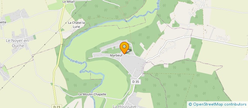 localisation de l'entreprise MONSIEUR AYMERIC LEMARCHAND  LA HOUSSAYE