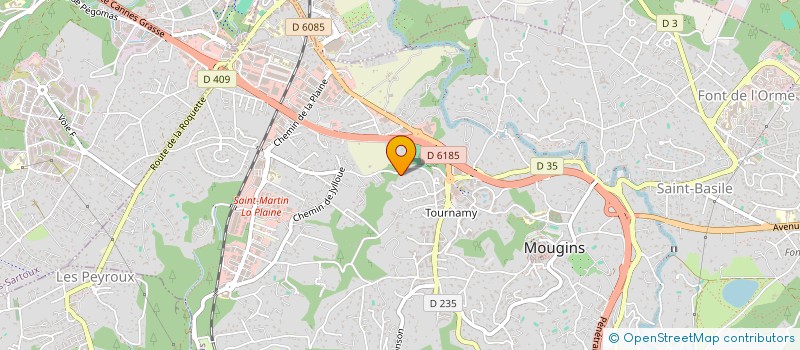 localisation de l'entreprise MONSIEUR AYMERIC LENEVEU  MOUGINS