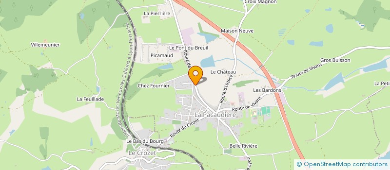 localisation de l'entreprise MONSIEUR AYMERIC LETANT  LA PACAUDIERE