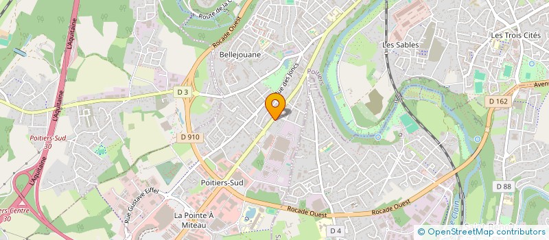 localisation de l'entreprise MONSIEUR AYMERIC MANCEAU  POITIERS