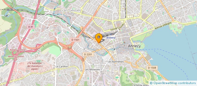 localisation de l'entreprise MONSIEUR AYMERIC MASSIN à ANNECY