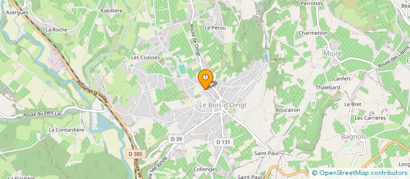 localisation de l'entreprise MONSIEUR AYMERIC MOREL  FRONTENAS